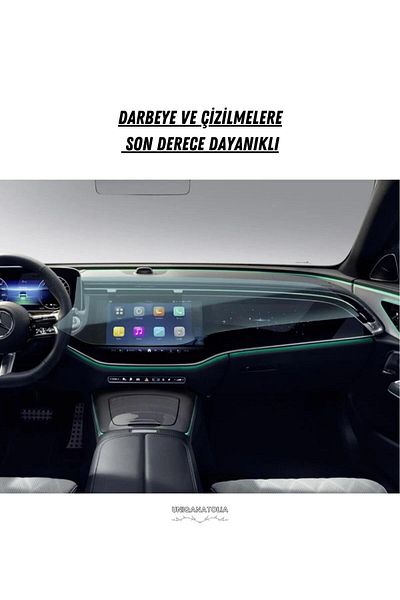 UniqAnatolia Mercedes E180 2024 Multimedia and Passenger Screen Compatible Nano Screen Protector