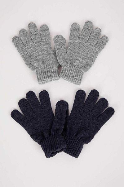 DeFacto Boy's 2-Piece Knitwear Gloves C8577A824Wn