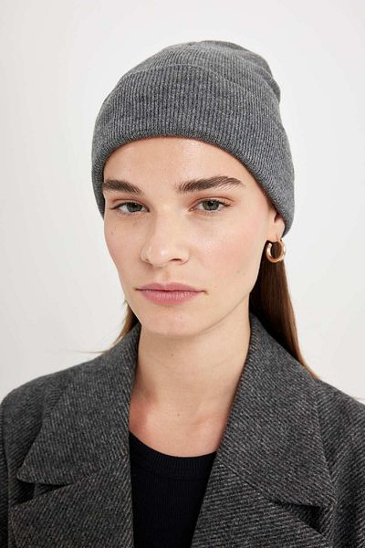 DeFacto Women's Knitwear Winter Beret - Solid Design R7545Az24Wn