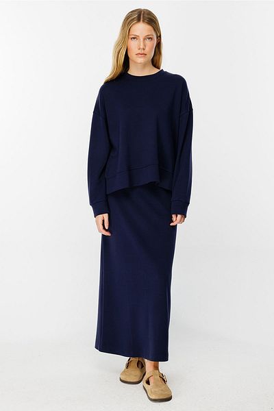 Hooopstore Μπλουζάκι Navy Blue Compact - Σχισμές στα πλαϊνά