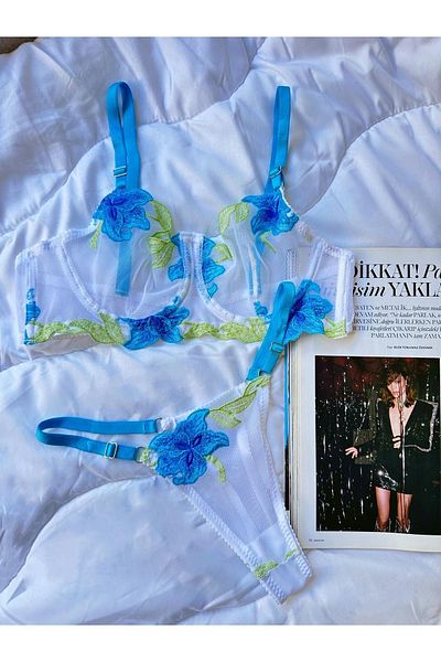 BLUE AVCI LINGERIE Σετ σουτιέν και εσώρουχα Lotus Guipure