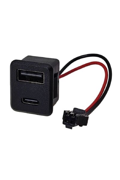 BuharaElektronik Pano Tip Kare TYPE-C + USB 2P - Şarj