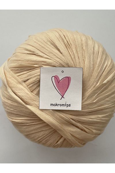 Makromİps PREMIUM MIX SOFT RAFFIA - Μαλακή φυσική μαρμαρυγμένη τσάντα Raffia, 50 gr 65 m, Χόμπι χειρός με κιτ σχοινιού