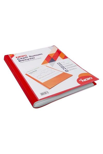Noki Noki̇ 64120-N Presentation Folder with Pocket A4 Red 20Pcs
