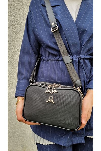 MEGA ÇANTA Geantă albă de umăr și crossbody cu 4 compartimente pentru femei Mega Polo