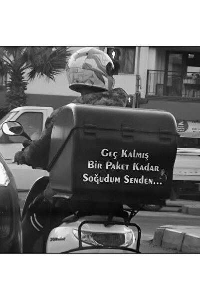 EYBA STİCKER I Colded up as Much as a Pack of Late You... Motorcycle Back Wri...