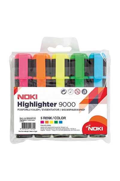 Noki نوكي 9000 قلم تمييز 5 قطع نفطة