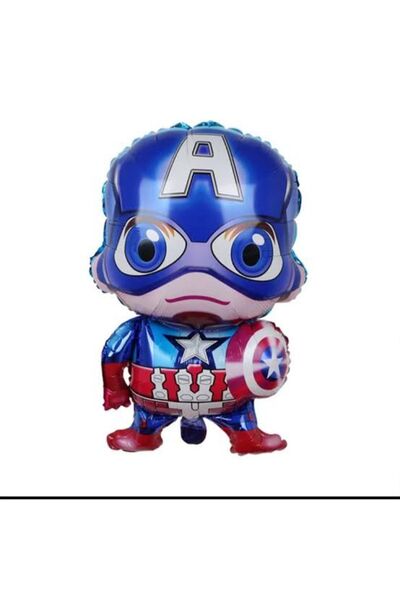Baloncum Kaptan Amerika Folyo Balon - Süper Kahramanlar - Büyük Boy