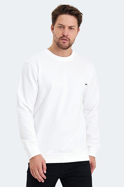 Slazenger Ανδρικό Φούτερ Λευκό - KORAL IN