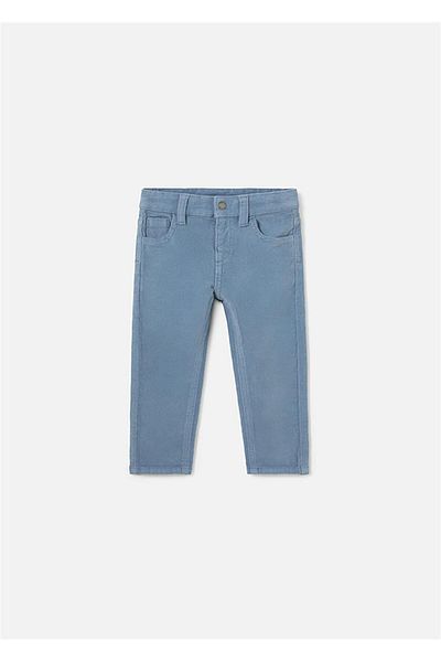 MAYORAL Baby Boy Blue Slim Fit Corduroy Trousers 502