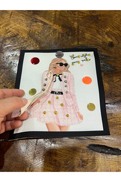 Gönülden Tasarım Зіркон з камінням і паєтками - 3D декольте для дівчинки, апл...