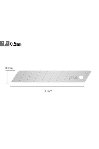 Olfa Lb-10 Standart Geniş Maket Bıçağı Yedeği (10 Lu)