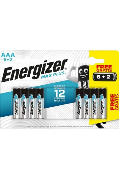 Energizer ENERGİZER MAX PLUS ALKALİ AAA İNCE KALEM PİL 6+2Lİ EMP3A6+2 (EMP3A6+2 AAA)