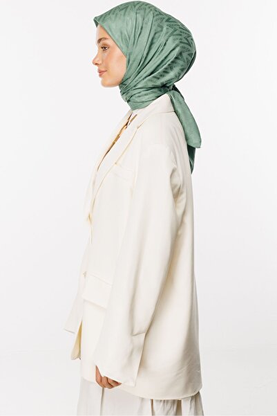 Mooncorn Πολυτελές ζακάρ κασκόλ Nova Patterned Mold Green