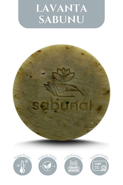 sabunal Lavender Soap - Natural Care Soap with Refreshing Effect 100 Gr