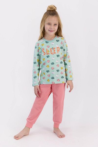 ROLY POLY 2561 Mint Girl's Pajama Set - Waiter