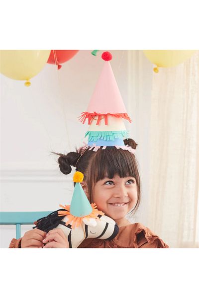 Meri Meri - Large Party Hats - Party Hats with Pom Pom (L)