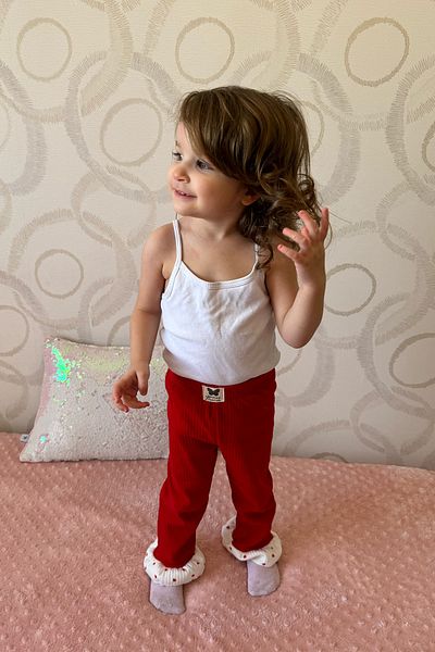 Peki Roving Striped Butterfly Soft Cotton Heart Pants - Add 5 Pay 4 Kids 15059