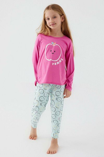 ROLY POLY 3063 Pink Cotton Girl's Pajama Set