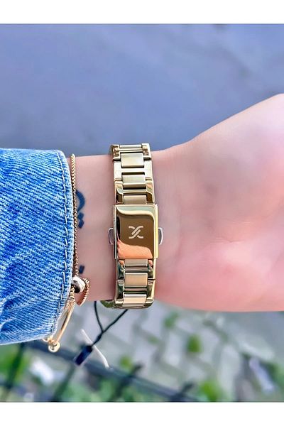 Daniel Klein Women's Gold Colored Wristwatch with Stylish Design and Durable Steel Cord