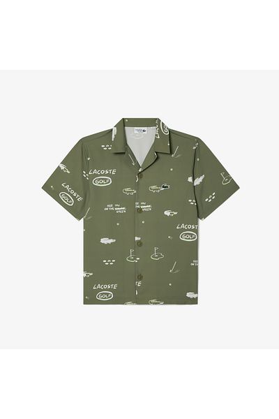 Lacoste قميص رجالي منسوج - تصميم مريح وأنيق