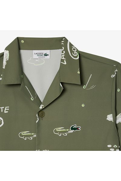 Lacoste قميص رجالي منسوج - تصميم مريح وأنيق