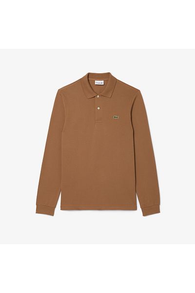 Lacoste تيشيرت رجالي بني بياقة بولو L1312-00-SIX