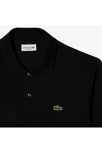 Lacoste Ανδρικό μπλουζάκι με μαύρο Classic Fit Polo Collar