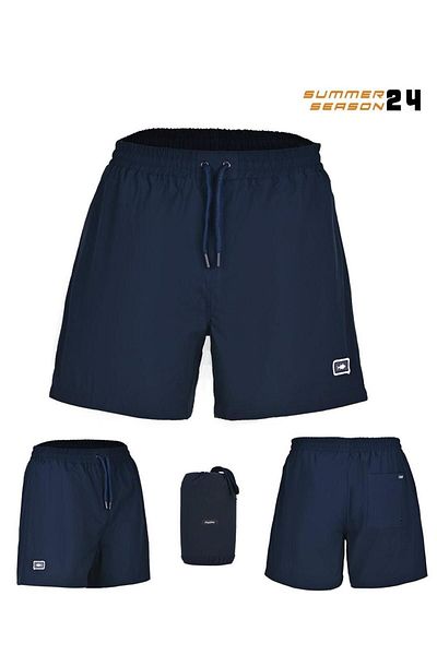 Fujin Pro Angler - Navy m Short Cut Swimsuit