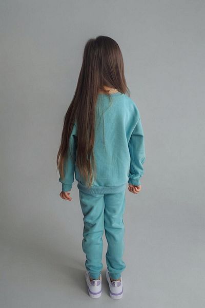 QUB CLUB Turquoise Unisex Kids Tracksuit Set - 1 Size