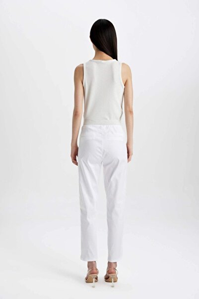 DeFacto Valentina Sigaret Παντελόνι Σατέν Κανονικής Μέσης με Ίσια Μπατζάκια J...