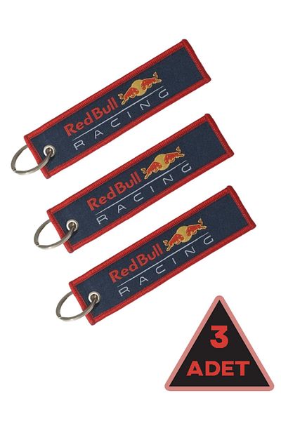Vwear Red 3-Piece Motorcycle Automobile Fabric Keychain Gift