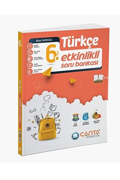 Çanta Yayınları Çanta Yayınları 6 Sınıf Türkçe Etkinlikli Kazanım Soru Bankas...