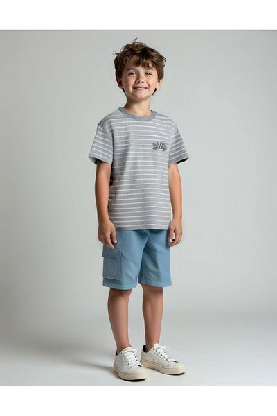 minojoy Boy's Shorts - Socrates Light Blue