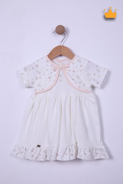 Babydola Φόρεμα Eid με μοτίβο καροτσιού για κοριτσάκι - 100% βαμβάκι 15156