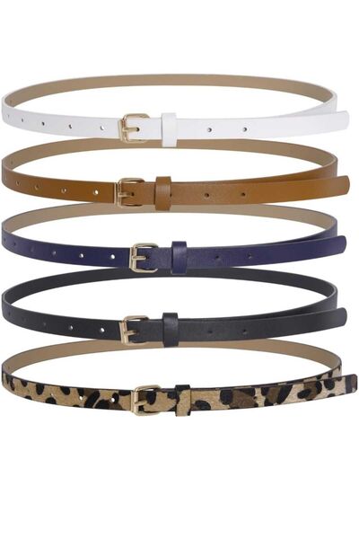 modaes butik 5li set ince Gold Tokalı Kemer