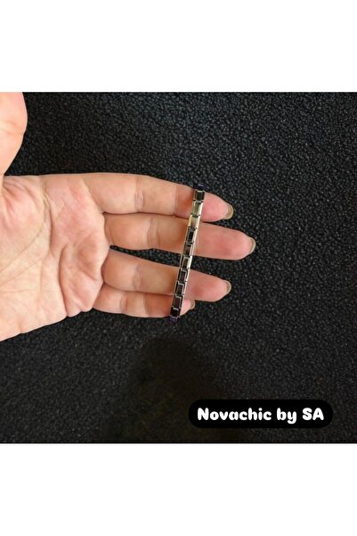 Novachic İtalyan Charm Ince Gümüş Renkli Bileklik 7mm