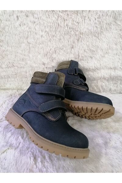 Özgür Kids HAKİKİ DERİ KAUÇUK KAYMAZ TABAN ÜNİSEX ÇOCUK BOT