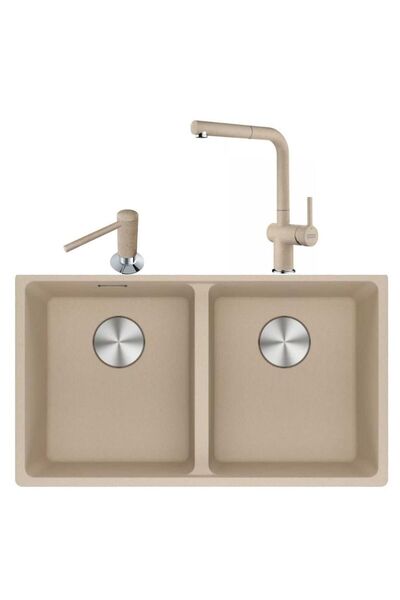 Franke Maris Mrg 120-35-35 Avena Granit Eviye + Active Plus Doccia 2.0 Armatü...