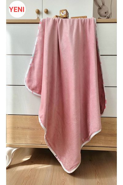 Alpar Tekstil Plush Welsoft Winter-Spring Double Sided Layered Girl-Boy Baby Blanket/pink
