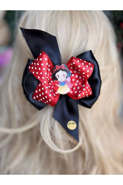 QUEEN AKSESUAR дизайн луксозен червен и бял на точки сатенен панделка памук п...