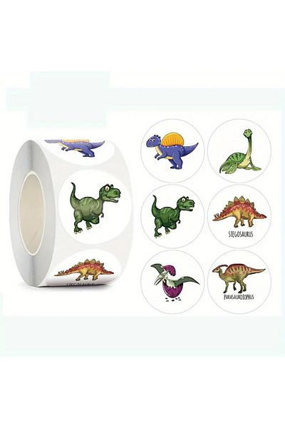 Woody Sofia 500Pcs Dinosaur Prize Notebook Book Stickers for Kids