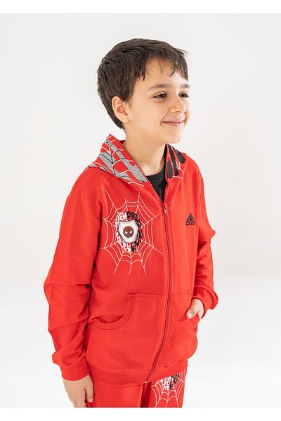 Gigas 2ip Seasonal Licensed Spider Pattern Cardigan