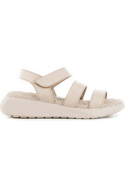 Muya Chido Cream Colored Anatomical Sole and Adjustable Sandals