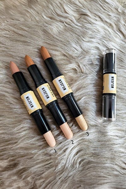 MUJGAN Çift Uçlu Stick Kapatıcı - Kontür 3 farklı tonda mevcuttur