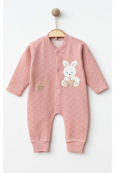 Krazber Teddy Bear Embroidered Baby Jumpsuit