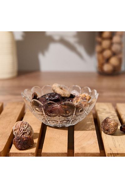 İpek Transparent Silk Amber Glass Bowl - 12.5 cm