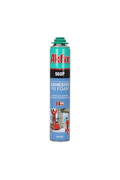 Akfix FA009 AKFİX 960P TABANCALI MANTOLAMA-YAPIŞTIRICI PU KÖPÜK 750 ML