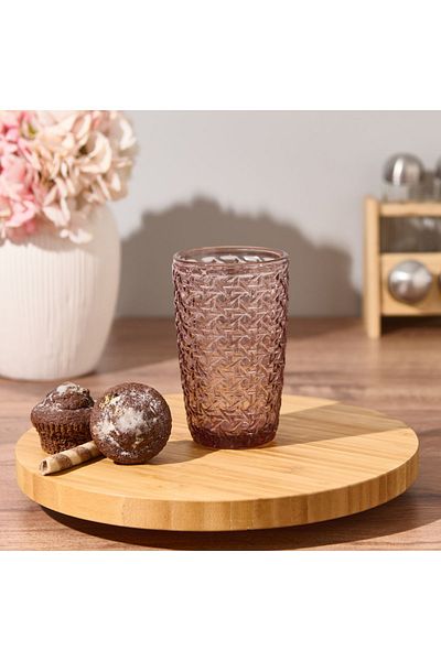 İpek Plum Silk Glass Soft Drink Cup - 380 ml