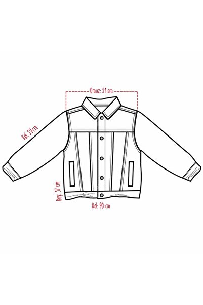 ANEMOSS Sailor Girl Denim Jacket For Women